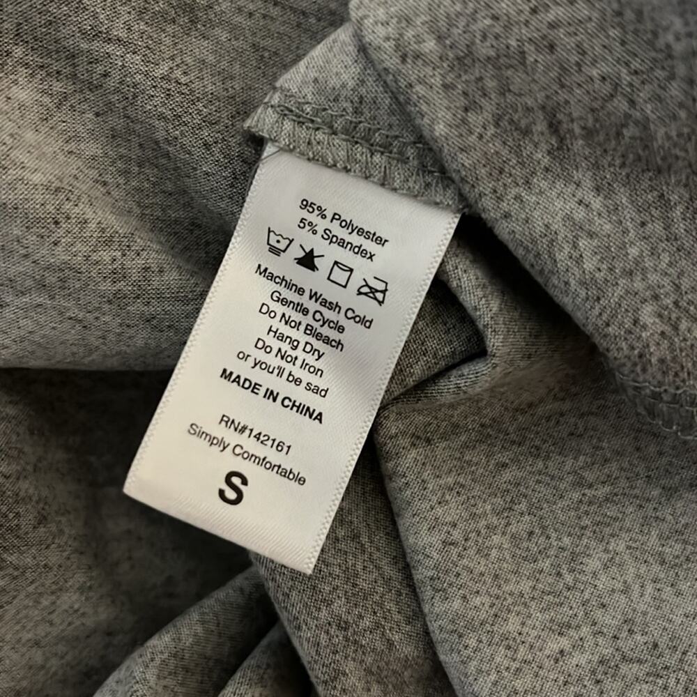 LuLaRoe Gray & Black Long Sleeve Swing Dress - Picture 8 of 8
